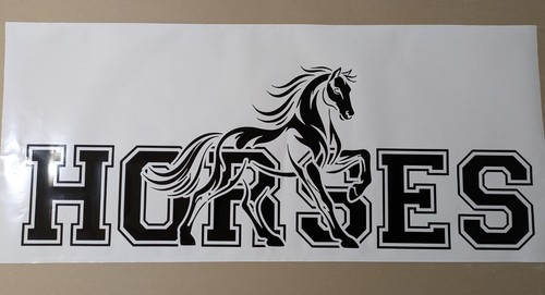 Horse lorry decal running - horse, –